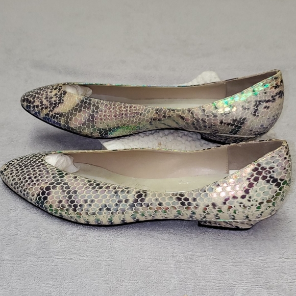 Vaneli Metalic Leather 10M 1" flats NIB - Picture 4 of 9